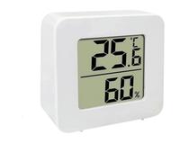 Higrómetro digital de interior, Monitor de humedad y temperatura ambiente Mini higrómetro termómetro Digital montado en la pared