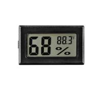 Higrómetro digital de interior, Termómetro de habitación Mini higrómetro digital ABS Monitor de humedad de temperatura interior Multicolor(Black)