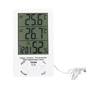 Higrómetro Digital de Interior, Termómetro Electrónico y Monitor de Humedad, Pantalla Doble, Precisión Alta y Memoria de Datos - Fácil Visualización, Compacto y Portátil para