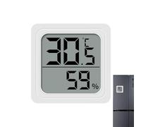 Higrómetro digital para interiores - Termómetros para habitaciones pequeñas | Medidor electrónico de temperatura con pantalla LCD | Sensor de humedad y temperatura interior para sala de estar, dormito