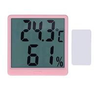 Higrómetro Digital Termómetro Interior, Medidor Preciso de Temperatura y Humedad, Pantalla Grande, Material ABS Resistente - Cambio Fácil °C / °F, Uso para Hogar, Laboratorio y (rosa)