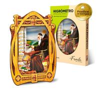 Higrómetro Fraile del Tiempo - Higrómetro de Cabello Monje del Tiempo, indicador tradicional del clima y la humedad - Fabricado en España (Gallego)