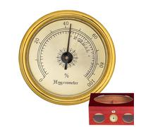 Higrómetro Para Cigarros | Humidificador Analógico Higrómetro, Humidificador Analógico Con Alta Precisión, Imán Trasero, Probador De Humedad De 45 Mm Para Puros, Guitarra, Violín, Armario