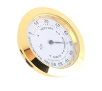 Higrómetro para Guitarra y Violín, Minimedidor Redondo de Aleación, Medidor de Instrumentos Musicales con Diseño de Esfera de Puntero