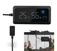 Higrómetro Para Reptiles, Monitor De Humedad Equipado Con Sensor De Humedad De Alta Precisión Que Se Puede Utilizar En Tanques Y Acuarios Para Reptiles | Higrómetro Y Temperatura De Terrario