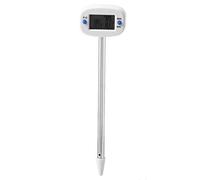 Higrometro Suelo, Una Sonda Diseno Pantalla LCD Termometro Suelo Medidor Humedad Planta Monitor Agua Sensor Probador Lector Jardineria Agricultura Interior Exterior Higrómetro Digital Temperatura