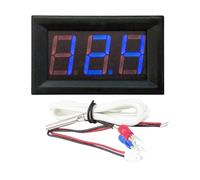 Higrómetro-termómetro digital industrial para combo (XH-B310) para medición de alta temperatura: -30 °C - 800 °C, entrada tipo K, ± 0,3 °C para precisión, montaje integrado, rojo/verde (azul)