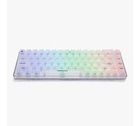 Higround Crystal Opal Basecamp 65% Mechanical USB Wired Gaming Keyboard, Silent Glacier Switches, Programable RGB, Transparent/Translucent, Hot-Swappable, Deep Thock Creamy Sounding PC Keyboard