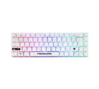 Higround SNOWSTONE Base 65 Hotswap Tastiera da Gioco - ISO Deutsch [Weiße Flamme]