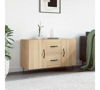 Higsose Armario de almacenamiento aparador de cocina para salón, dormitorio o pasillo, diseño que ahorra espacio, roble Sonoma, 100 x 36 x 60 cm
