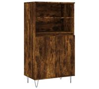 Higsose Armario de almacenamiento, diseño que ahorra espacio, armario de cocina moderno para salón, dormitorio o pasillo, roble ahumado, 60 x 36 x 110 cm