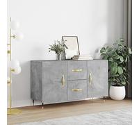 Higsose Armario de almacenamiento para cocina, armario buffet para dormitorio, salón o pasillo, diseño que ahorra espacio, color gris hormigón, 100 x 36 x 60 cm