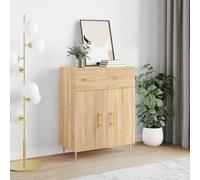 Higsose Armario de almacenamiento para salón, dormitorio o pasillo, diseño que ahorra espacio, armario de cocina, roble sonoma, 69,5 x 34 x 90 cm