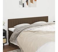 Higsose Cabecero Altura Ajustable Cabecero Cama 2 Piezas Excelente Soporte Respaldo Muebles de interior Decoración de Dormitorio Diseño Práctico Marrón Oscuro 80x5x78/88 cm