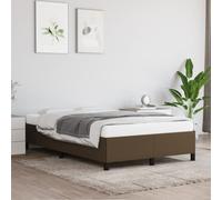 Higsose Estructura de cama familiar, marco de cama con plataforma, muebles de dormitorio, decoración interior, aspecto sencillo y limpio, marrón oscuro, 203 x 123 x 35 cm