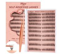 Higu Clace 180 piezas Ciglia Autoadesive, Ciglie Finte Naturali, Set Di Ciglia Preincollate, Senza Colla E Rimozione, Per Fai Da Te (Wispy Set)