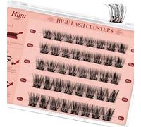 Higu clace Extension Cils Auto - Adhésifs Apparence naturelle, pas besoin de colle Faux Cils Individuel, 40 de Cils Auto - Adhésifs réutilisables pour les débutants facile à utiliser (10-16mm-v03)