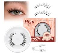 Higu Clace Kit PestañAs MagnéTicas Con Aplicador, PestañAs MagnéTicas Sin Delineador De Ojos, Aspecto Natural, Magnetic False Eyelashes No Necesita Pegamento(Lash N)