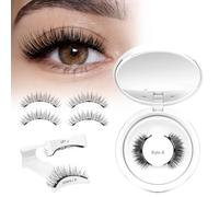 Higu clace Magnetische Wimpern,Magnet Wimpern Ohne Eyeliner,Magnetische Wimpern mit Applikator,Wimpern Magnetisch Natürlicher Look,Kein Kleber erforderlich Wimpern Magnetic(KIT-18A)