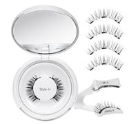 Higu clace Pestañas magnéticas, pestañas magnéticas sin delineador de ojos, pestañas magnéticas de aspecto natural, pestañas magnéticas fuertes con aplicador, no requiere pegamento, pestañas
