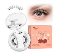 Higu clace pestañas postizas magneticas naturales, kit de pestañas magnéticas con aplicador, pestañas imantadas No requiere pegamento ni removedor de pegamento, amigable para principiantes(SET NB)