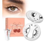 Higu clace pestañas postizas magneticas naturales, kit de pestañas magnéticas con aplicador, pestañas imantadas No requiere pegamento ni removedor de pegamento, amigable para principiantes(SET NT)