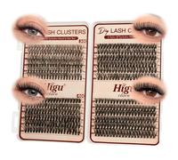 Higu clace Wimpern-Extensiones,30D+40D+50D+60D Lash-Extension-Set, Wimpern-Extensions-Set-7-tage halt mit Applikator und Wimpernkleber und Versiegelung