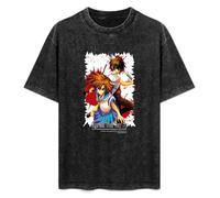 Higurashi When They Cry Anime Higucry Men's tee Crewneck Long Sleeve Unisex 100% Cotton T T-Shirt Black 3XL