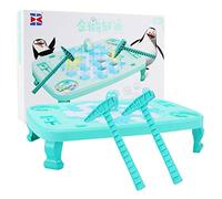 higyee Juego para Romper el Hielo,Interesante Mesa pingüinos atrapados - pingüinos Ice Activate Family Ice Breaking Kids Puzzle Table Knock Block
