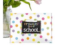 higyee Libro Recuerdo Escolar, Diario conmemorativo guiado, Libro de recuerdos del primer y último día de colegio, Para Niños Niñas Profesores Celebración de Cumpleaños