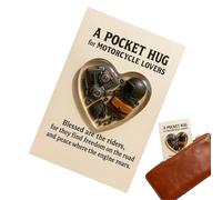 higyee Tarjeta De Bolsillo Para Motocicleta - Amuleto Sentimental Portátil | Recuerdo Emocional de Apoyo para Reparación de Motocicleta,Para Mujeres, Amigos, Familia, Viajes De Turismo, Ánimo Y Apoyo