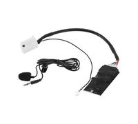 Hihaha Cable Adaptador Arnés de Radio Estépara Reo con Manos Libres de Micrófono para Audi A3 2008-2010 para Audi A4/S4 2007-2009 Bluetooth AUX Cable Música 19.5cm 1 Set Negro