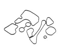 Hihaha Junta de Enfriador de Aceite No.059117070 para A6 / Interior/Duradero / 1 Juego