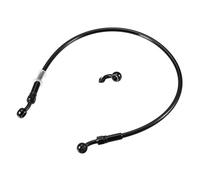 Hihaha Manguera de Freno para Motocicleta, Línea de Freno Hidráulico de Aceite con Accesorios de Banjo/Interior para ATV Motocicleta Motocross/Longitud de 60 cm / 1 Juego