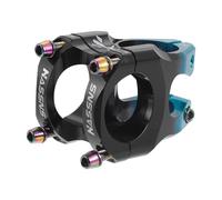 Hihaha Potencia De Bicicleta/Potencia De Manillar Corta Ajustable/Para Bicicleta/ 1Pc Negro Azul