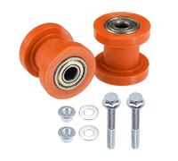 Hihaha Tensor de Polea de Rodillo de Cadena para Motocicleta ATV 8 mm 2 Piezas Naranja