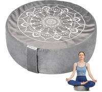 Hihealer Cojín de meditación, funda de terciopelo tradicional tibetano para meditación, cojín grande para adultos, cojín de yoga para mujeres y madres