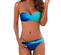 HIHELO Bikini traje de baño sexy para mujer, traje de baño de 2 piezas