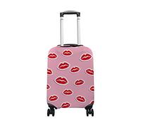 hihihihihihihihi Funda de equipaje de elastano para viaje, diseño de labios rojos, lavable, tamaño XL, de 73 a 81 cm, Kiss Red Lips, L