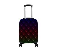 hihihihihihihihi Funda de equipaje de elastano para viaje, protector de viaje con silueta de bailarina, color negro, lavable, para equipaje de 45,7 a 50,8 cm, Abstracto colorido geométrico, M