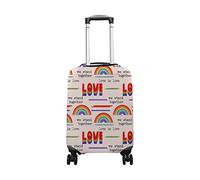 hihihihihihihihi Funda para equipaje de elastano protector de viaje a cuadros arcoíris lavable XL 29-32 pulgadas, Lgbt Pride Month Rainbow Love is Love, S