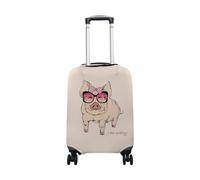 hihihihihihihihi Funda para equipaje de elastano, protector de viaje con diseño de mariposas, lavable, para equipaje de 22 a 24 pulgadas, Cute Pig Pink Pretty Piggy, XL