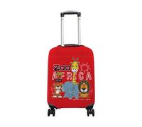 hihihihihihihihi Funda para equipaje de elastano, protector de viaje de alta teclonología, robot, dibujos animados, color azul, lavable, funda de equipaje de 73 a 81 cm, Club Funny Animals Cute