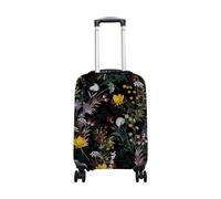 hihihihihihihihi Funda para equipaje de elastano, protector de viaje de moda, sello de viaje de verano, lavable, funda de equipaje de 26 a 28 pulgadas, Dark Garden Night Blooming Flower, S