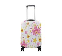 hihihihihihihihi Funda para equipaje de elastano, protector de viaje de princesa, castillo, corona, mariposa, funda lavable para equipaje de 22 a 24 pulgadas, Princess Castle Crown Butterfly Girls, S