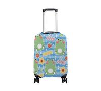 hihihihihihihihi Funda para equipaje de elastano, protector de viaje, diseño de rana pequeña Kawaii Be Happy, lavable, funda de equipaje de 73 a 81 cm, Cute Frog Tiny Kawaii Be Happy, XL