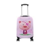 hihihihihihihihi Funda para equipaje de elastano, protector de viaje, hipopótamo, primavera, flores, mariposas, lavable, XL, 29-32 pulgadas, Cute Little Pirate Baby Pig Rosa, L