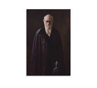 HIHIOI Charles Darwin - Póster decorativo para pared, decoración de sala de estar, dormitorio, 12 x 18 pulgadas (30 x 45 cm)