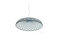 HIHSYEWYB 1 lámpara colgante de malla de colores con tejido de cuerda, lámpara colgante for sala de estar, escalera, restaurante, bar, lámparas LED(Blue color,NEUTRAL LIGHT_D90 H25CM_CEILING LAMP)