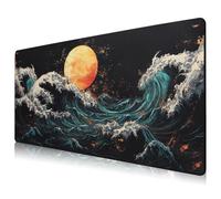 HIHUHEN Alfombrilla de ratón para Juegos, 890 x 400 x4 mm, Alfombrilla de ratón XXL, tamaño Grande, precisión y Velocidad mejoradas (89x40 Richu)